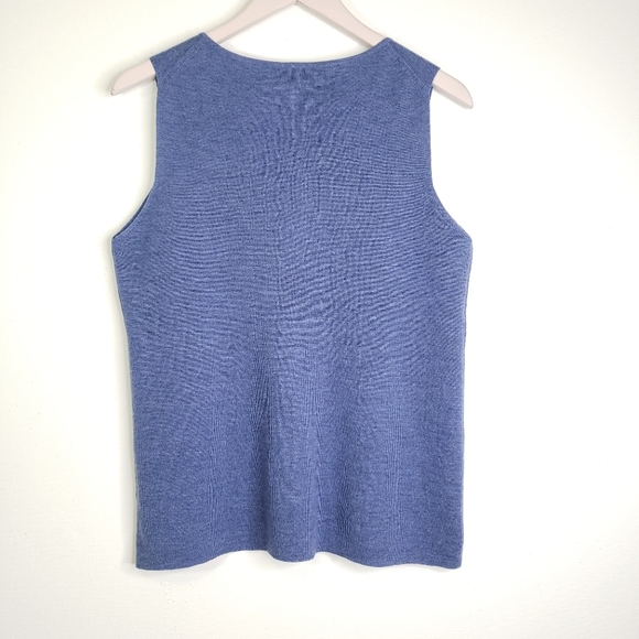 EILEEN FISHER Merino Wool Sleevless Sweater - Picture 5 of 5